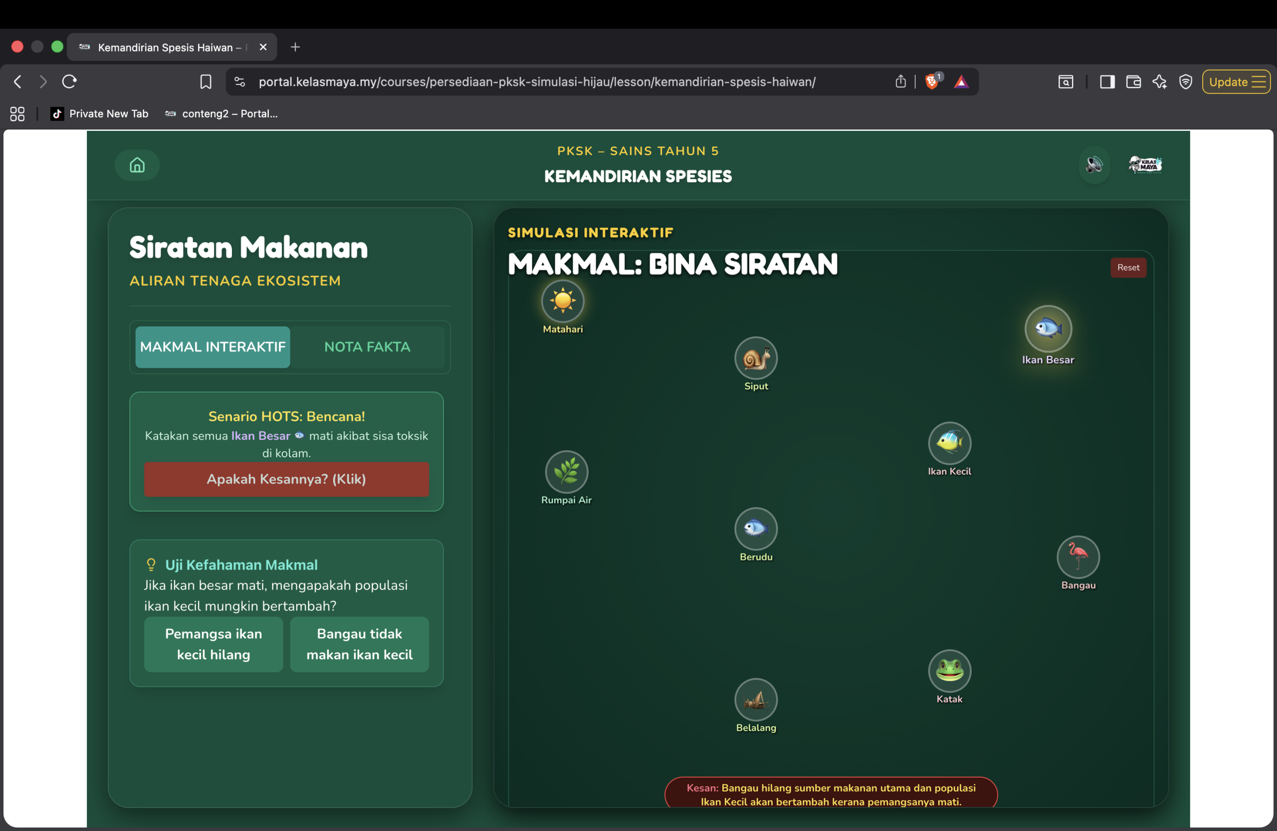 Kemandirian Spesis Haiwan